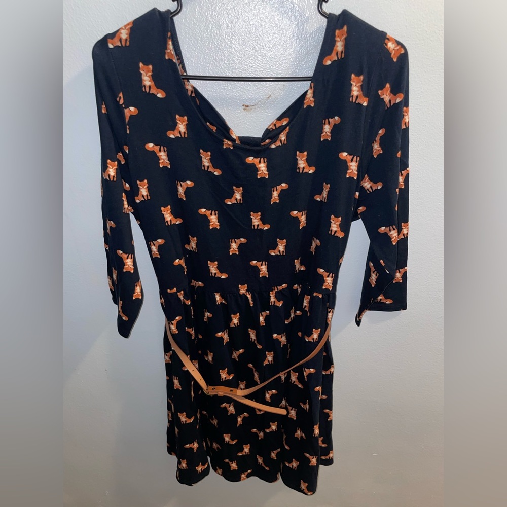 Blue fox dress